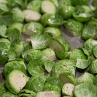 Crispy Lemon Roasted Brussels Sprouts