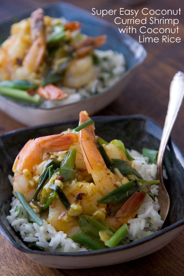 Coconut Curried Shrimp with Coconut Rice