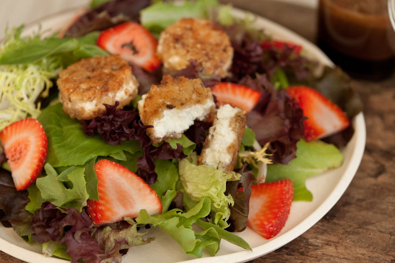Fried Goat Cheese Salad