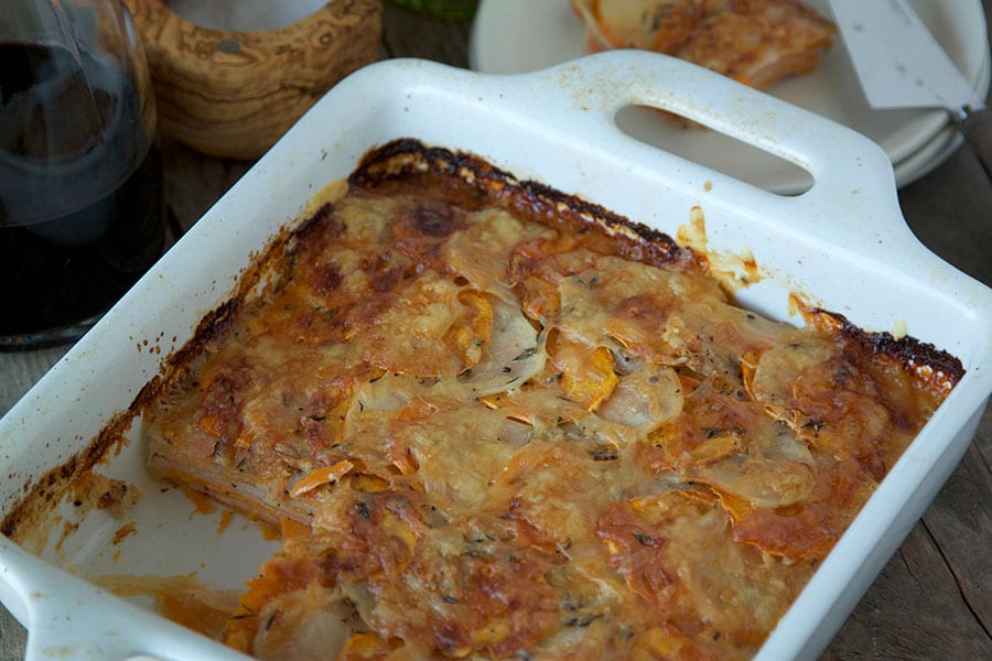 Potato & Sweet Potato Gratin / What's Gaby Cooking