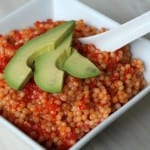 Thumbnail image for Israeli Couscous with Red Pepper Sauce