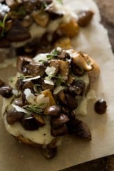 Mushroom and Fontina Tartine 1