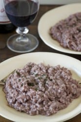 Red Wine and Sage Risotto from www.whatsgabycooking.com