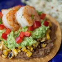 California Avocado Shrimp Tostadas
