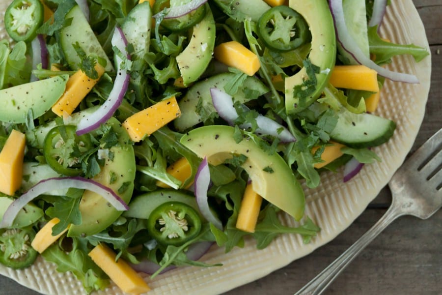 Tropical Cucumber Avocado Salad