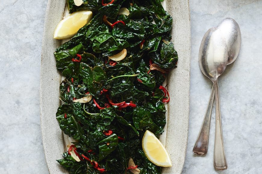 Sautéed Kale with Chiles and Lemon from www.whatsgabycooking.com (@whatsgabycookin)