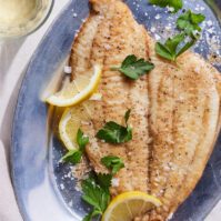 Pan Fried Sole with Lemon and Herbs from www.whatsgabycooking.com (@whatsgabycookin)