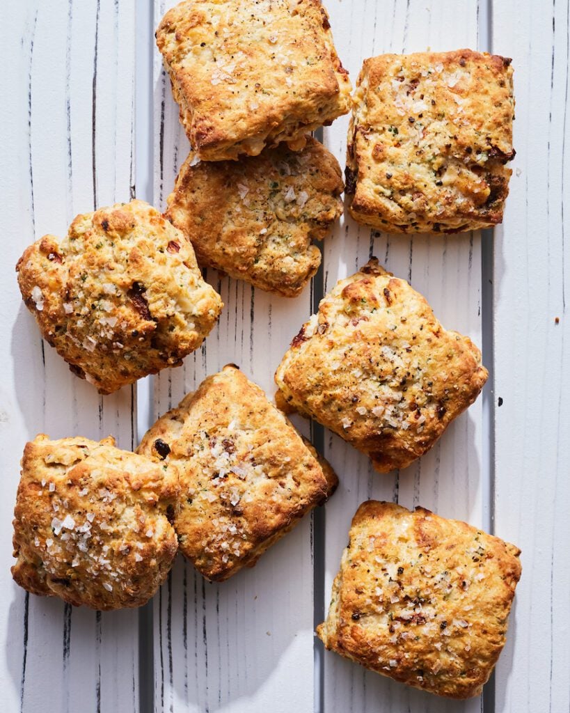 Sun Dried Tomato and Herb Cheesy Biscuits from www.whatsgabycooking.com (@whatsgabycookin)