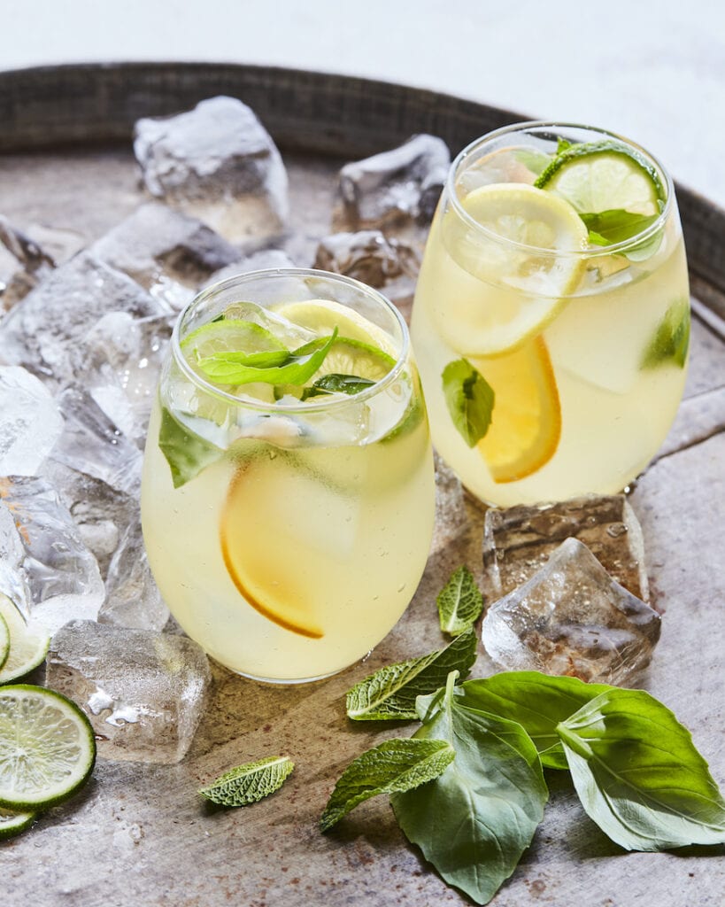 Sparkling Citrus Pineapple Sangria from www.whatsgabycooking.com (@whatsgabycookin) / summer cocktails