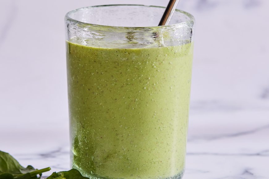 Breakfast Spinach Smoothie from www.whatsgabycooking.com (@whatsgabycookin)