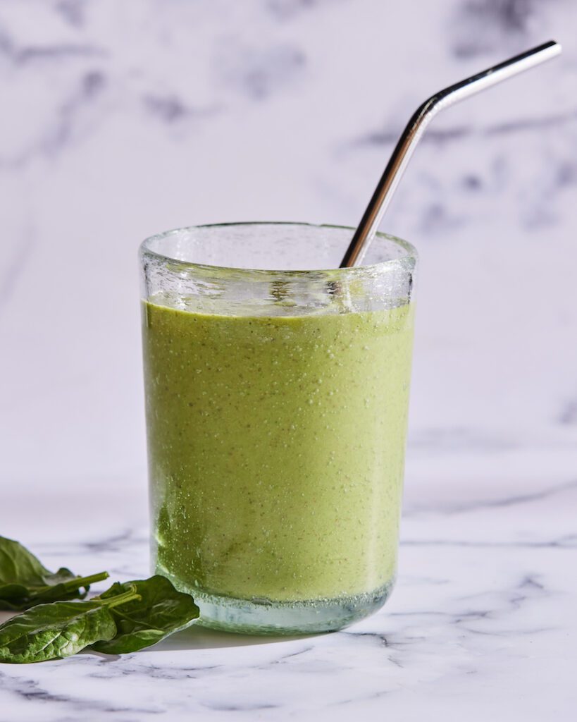 Breakfast Spinach Smoothie from www.whatsgabycooking.com (@whatsgabycookin)