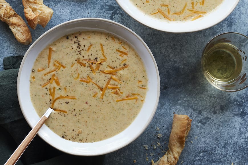 Broccoli Cheddar Soup from www.whatsgabycooking.com (@whatsgabycookin)