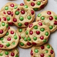 Christmas M&M Cookies from www.whatsgabycooking.com (@whatsgabycookin)