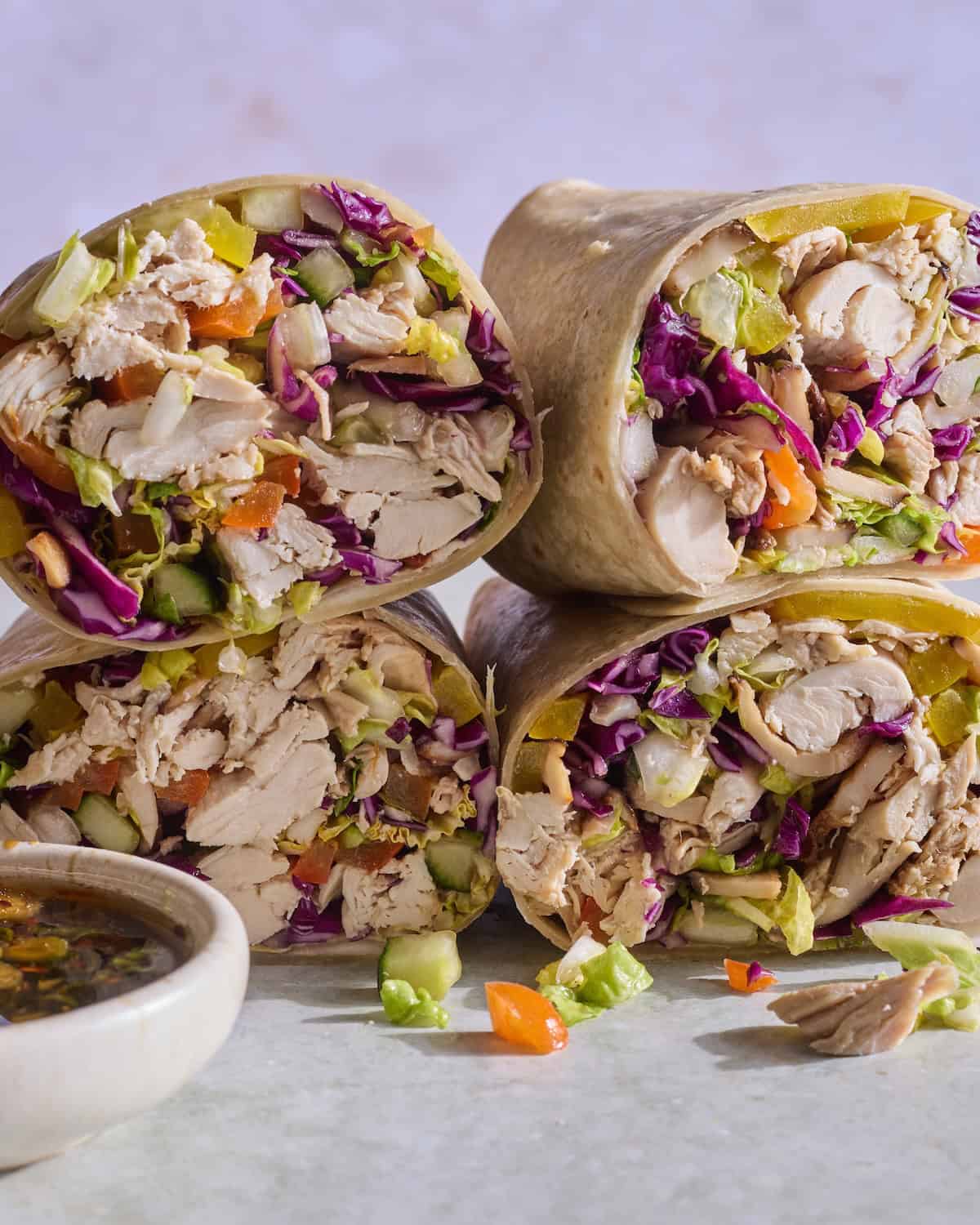 Ginger Scallion Chicken Wraps