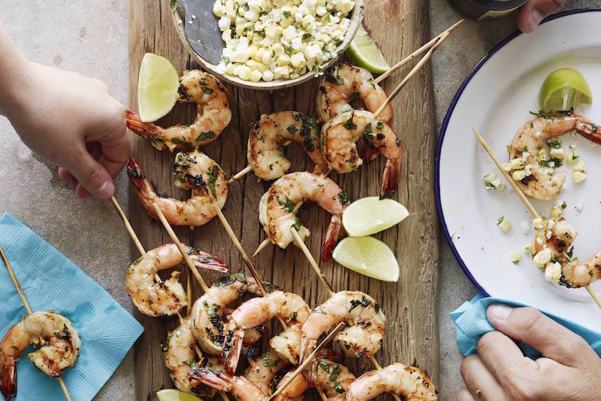 Mexican Shrimp Skewers - What's Gaby Cooking