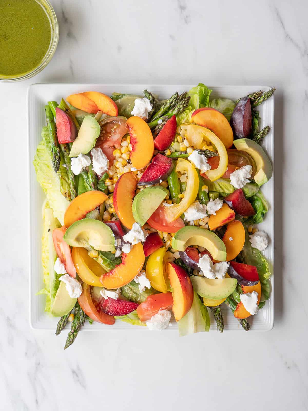 Colorful salad with fresh ingredients.
