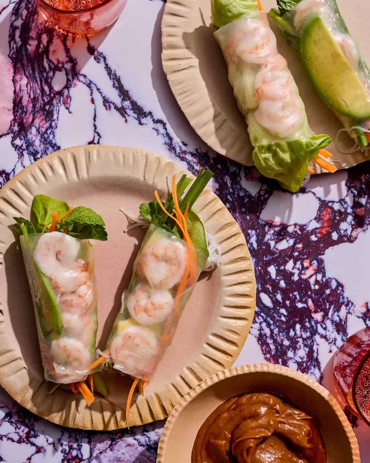 Avocado Shrimp Spring Rolls