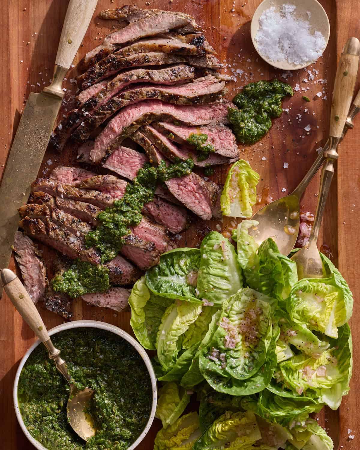Grilled Flank Steak with Salsa Verde