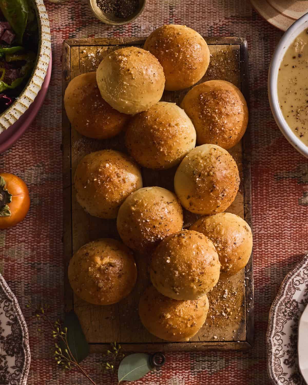 Homemade Garlic Herb Rolls