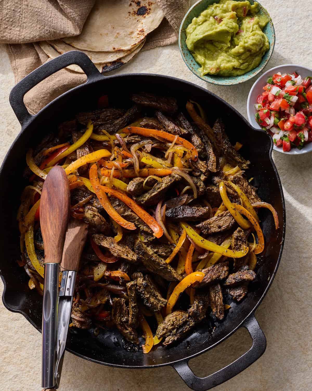 Beef Fajitas with Cilantro Lime Marinade