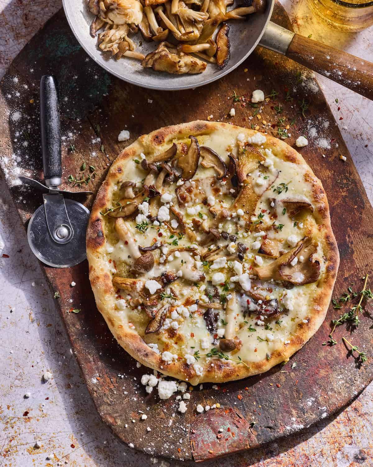 Caramelized Wild Mushroom Pizza