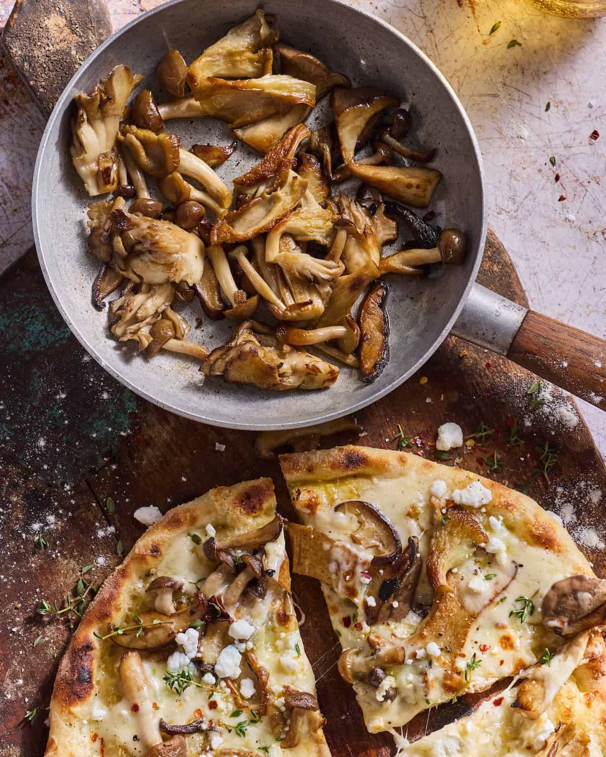 Caramelized Wild Mushroom Pizza
