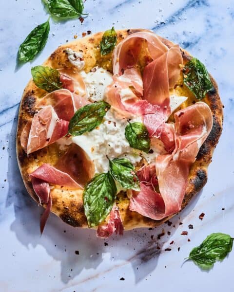 Burrata Pizza Pie - What's Gaby Cooking