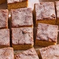 Delicious cinnamon-sugar blondie squares