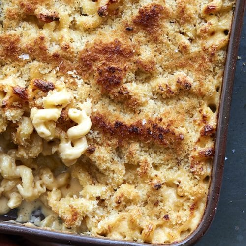 Creamy Baked Mac and Cheese from www.whatsgabycooking.com (@whatsgabycookin)