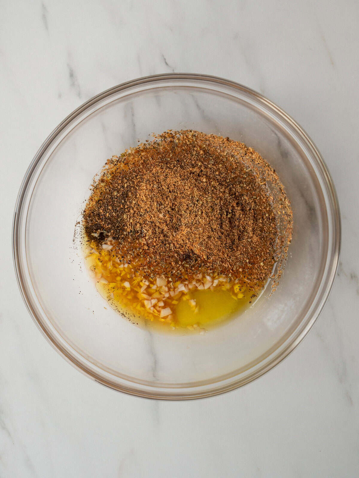 Spices and ingredients in a bowl