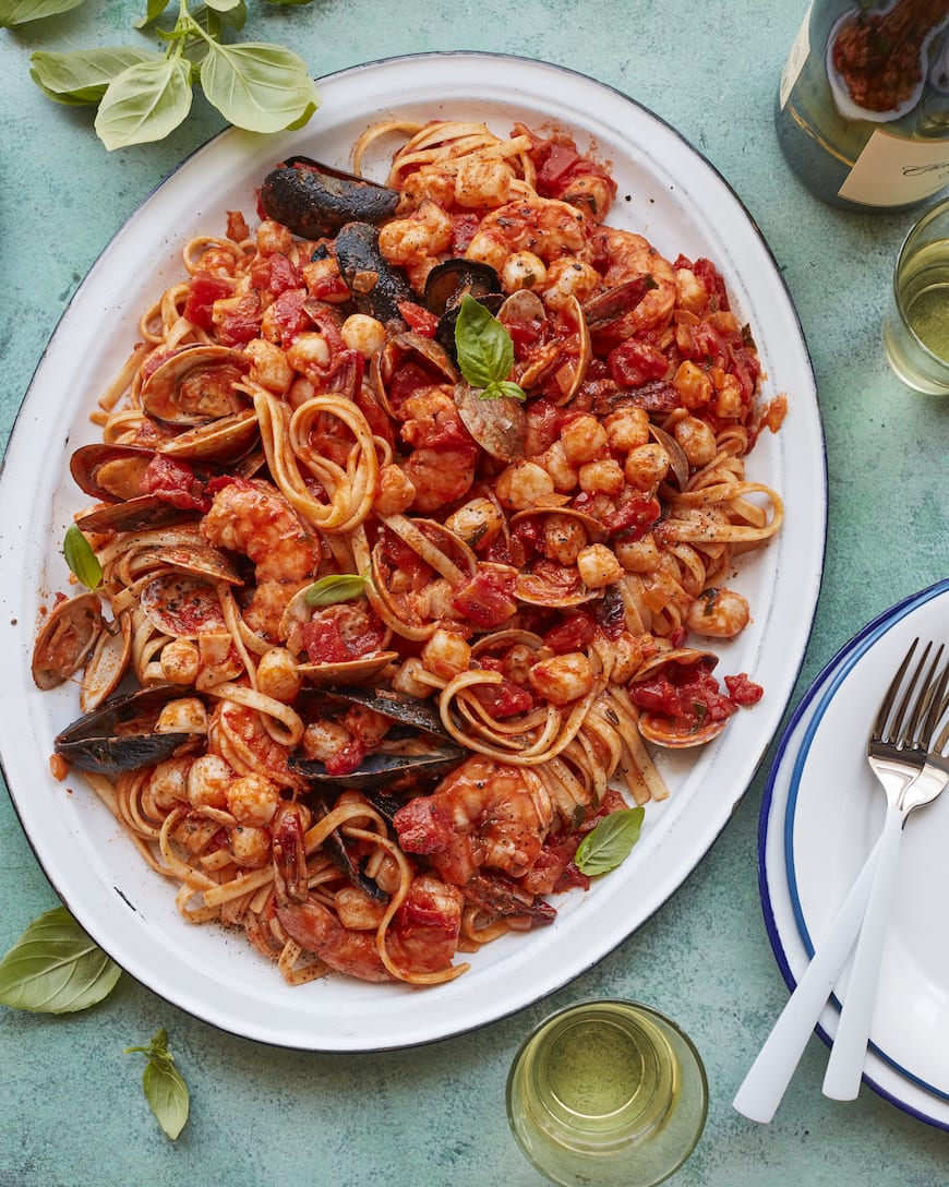 Seafood Pasta from www.whatsgabycooking.com (@whatsgabycookin)