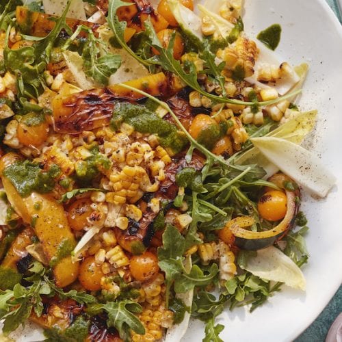 Roasted Pepper and Corn Salad from www.whatsgabycooking.com (@whatsgabycookin)