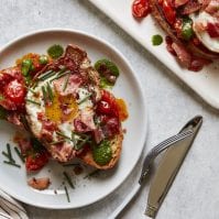 Fried Egg Sandwich with Tomato Confit from www.whatsgabycooking,com (@whatsgabycookin)