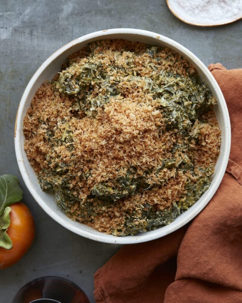 Cheesy Creamed Kale from www.whatsgabycooking.com (@Whatsgabycookin)