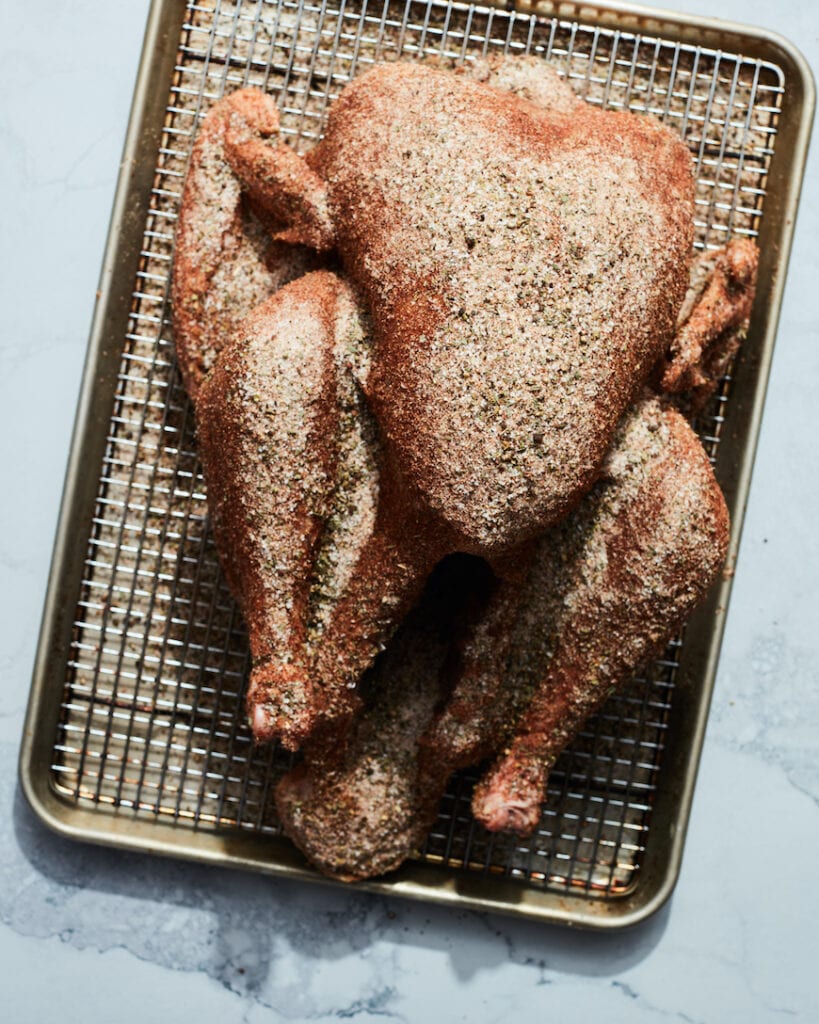 How to dry brine a turkey from www.whatgabycooking.com (@whatsgabycookin)