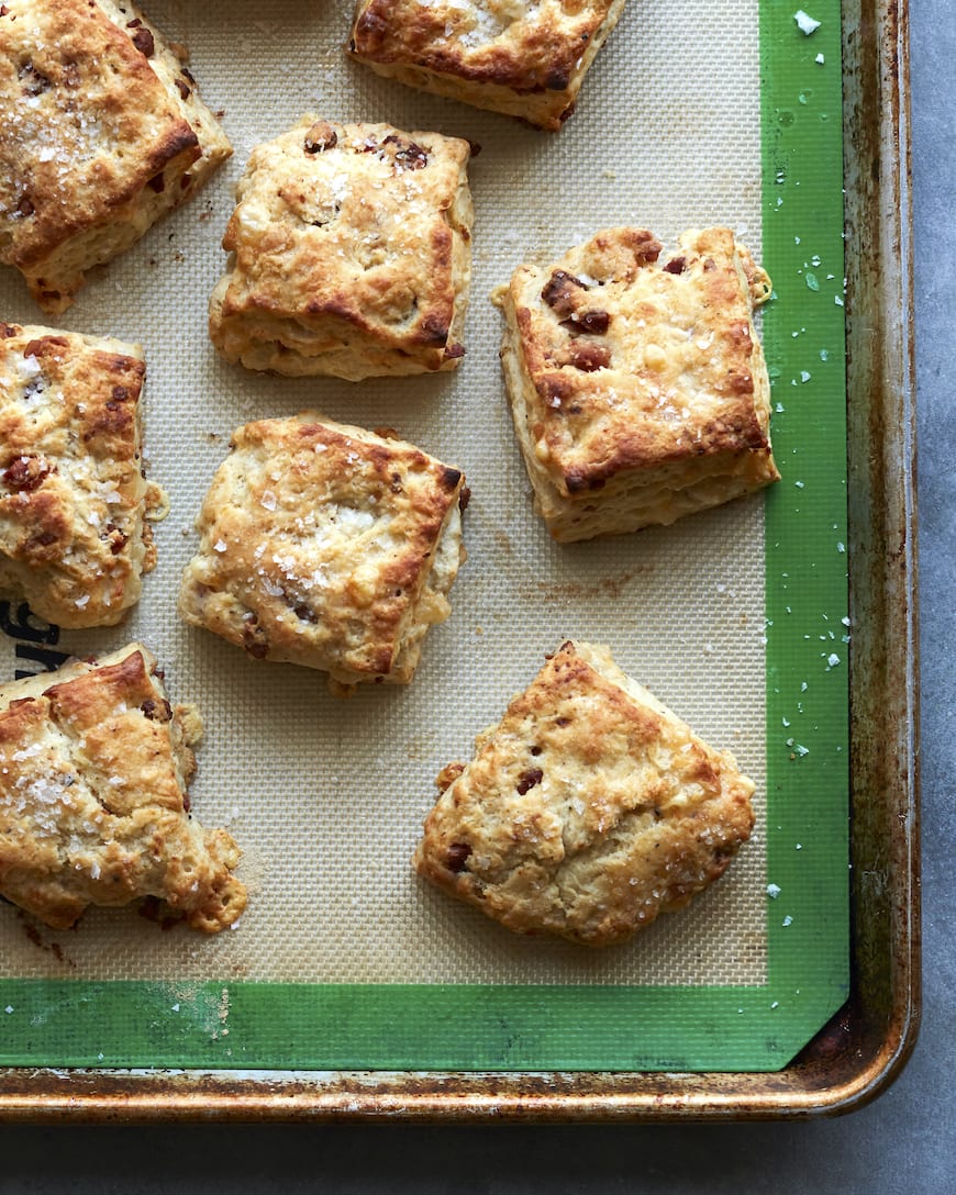 Cheesy Pancetta Biscuits from www.whatsgabycooking.com (@whatsgabycookin)
