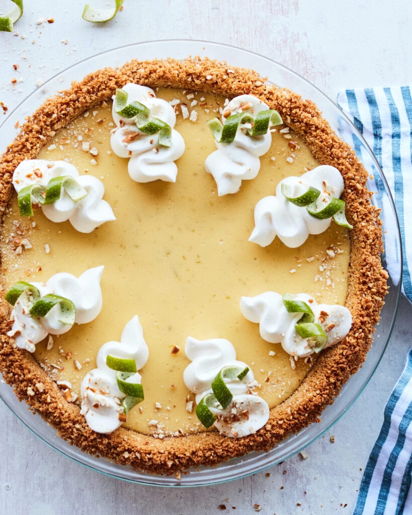 Salted Key Lime Pie from www.whatsgabycooking.com (@whatsgabycookin)