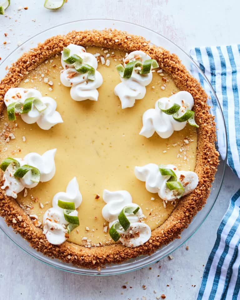 Salted Key Lime Pie With An Easy Pretzel Crust What's Gaby Cooking