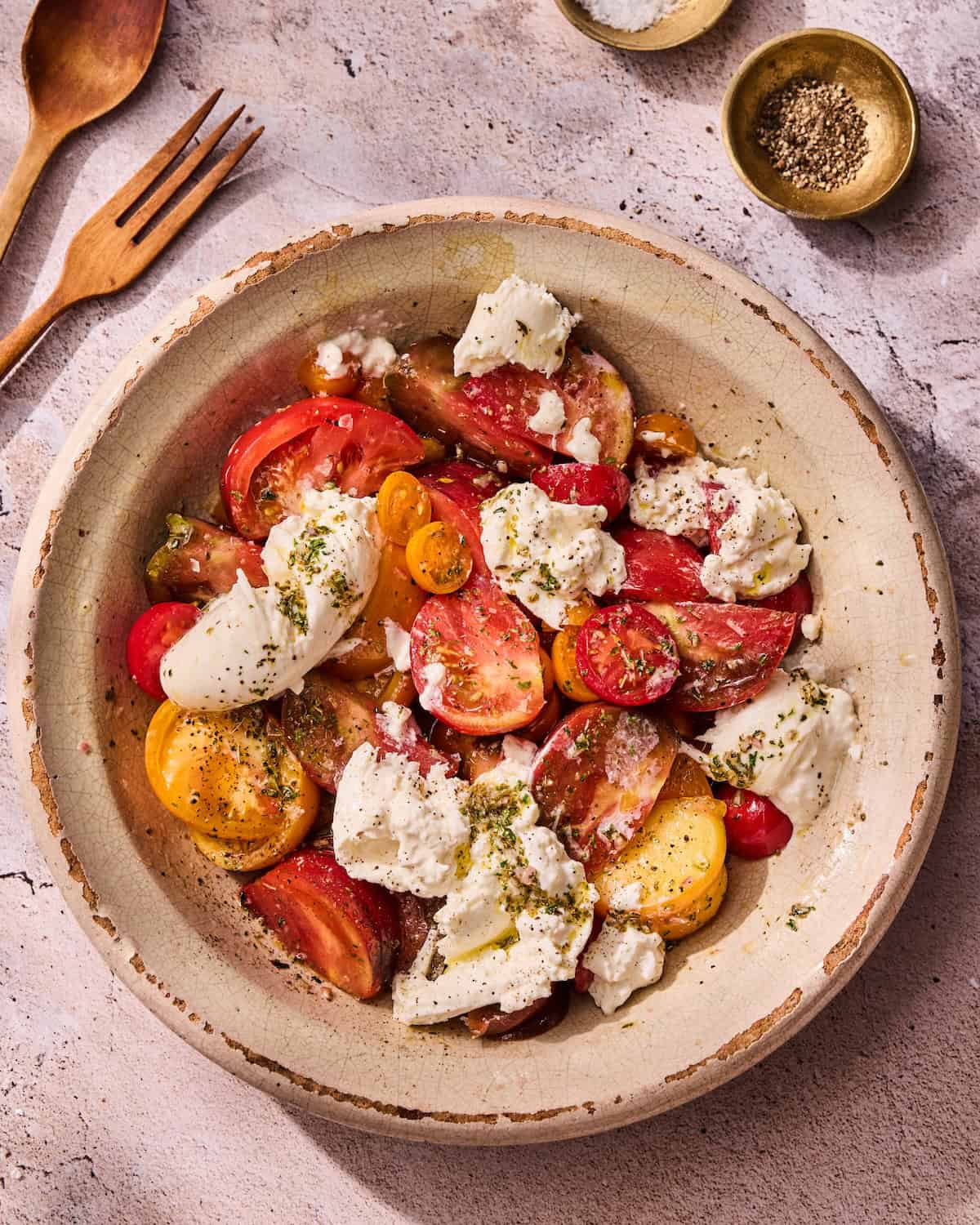 Marinated Tomato and Burrata Salad