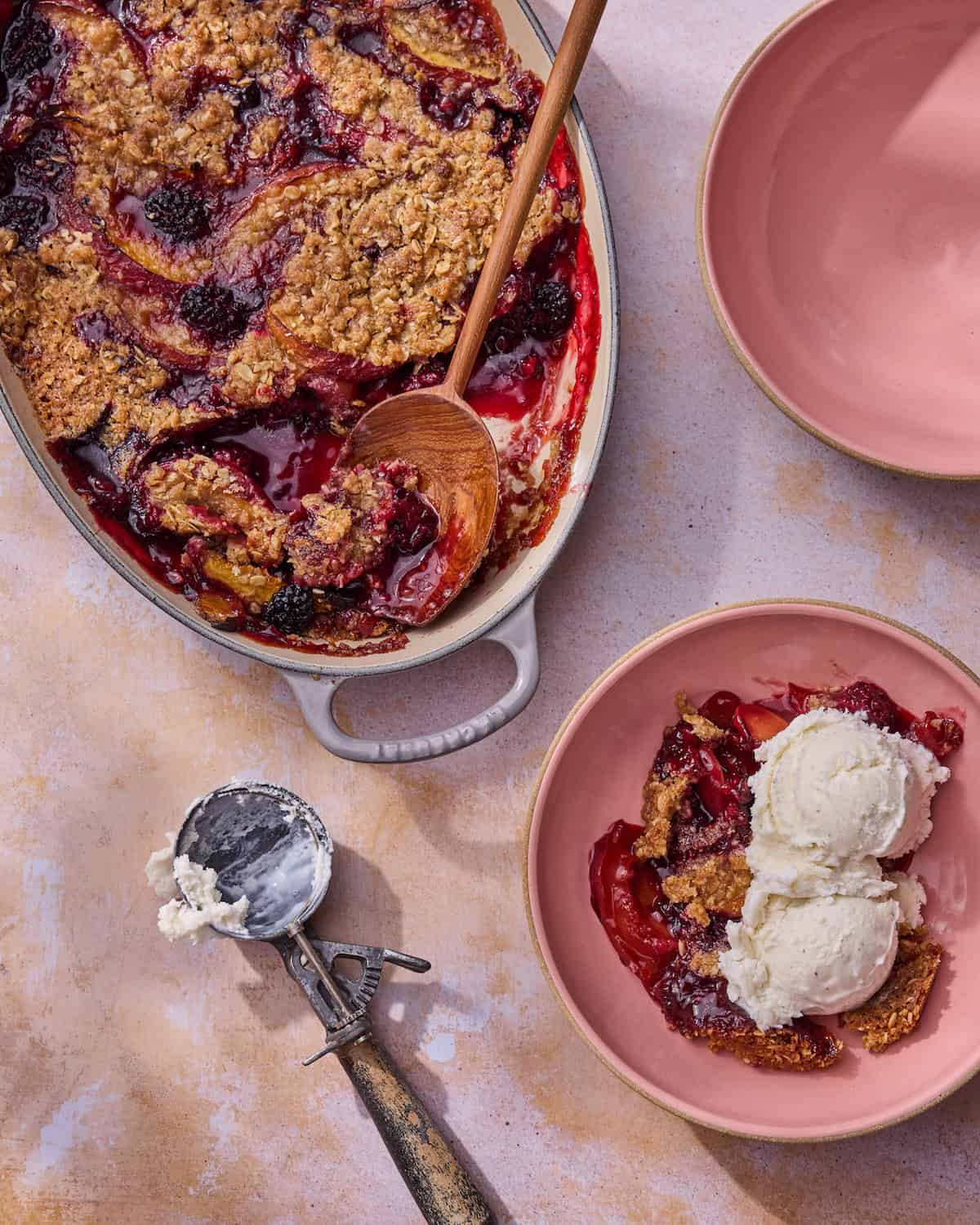 Blackberry Peach Crisp
