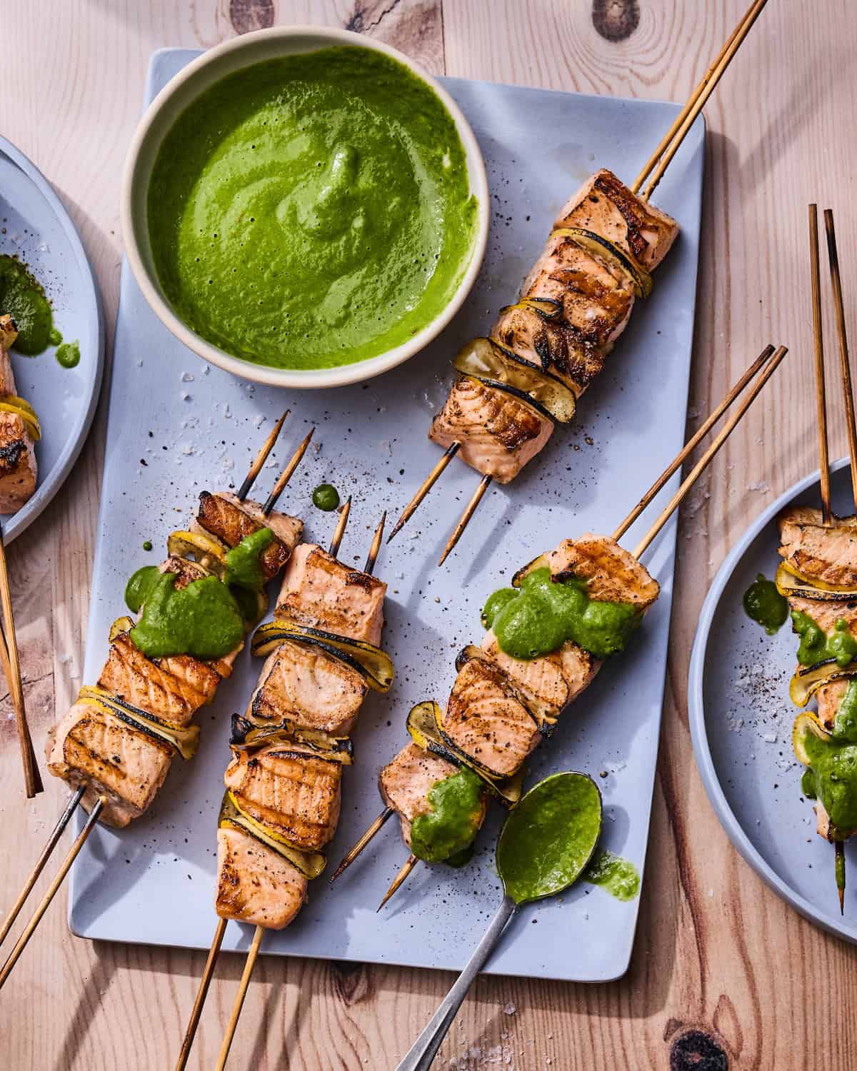 Grilled Salmon Skewers