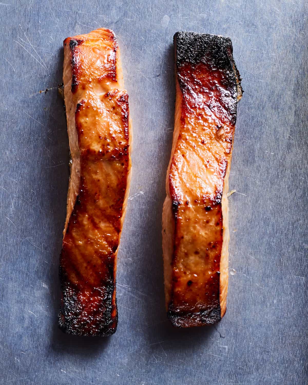 Broiled Miso Salmon on a sheet pan