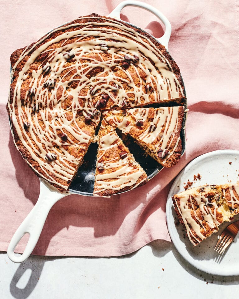 Chocolate Chip Streusel Skillet Breakfast Cake What's Gaby Cooking