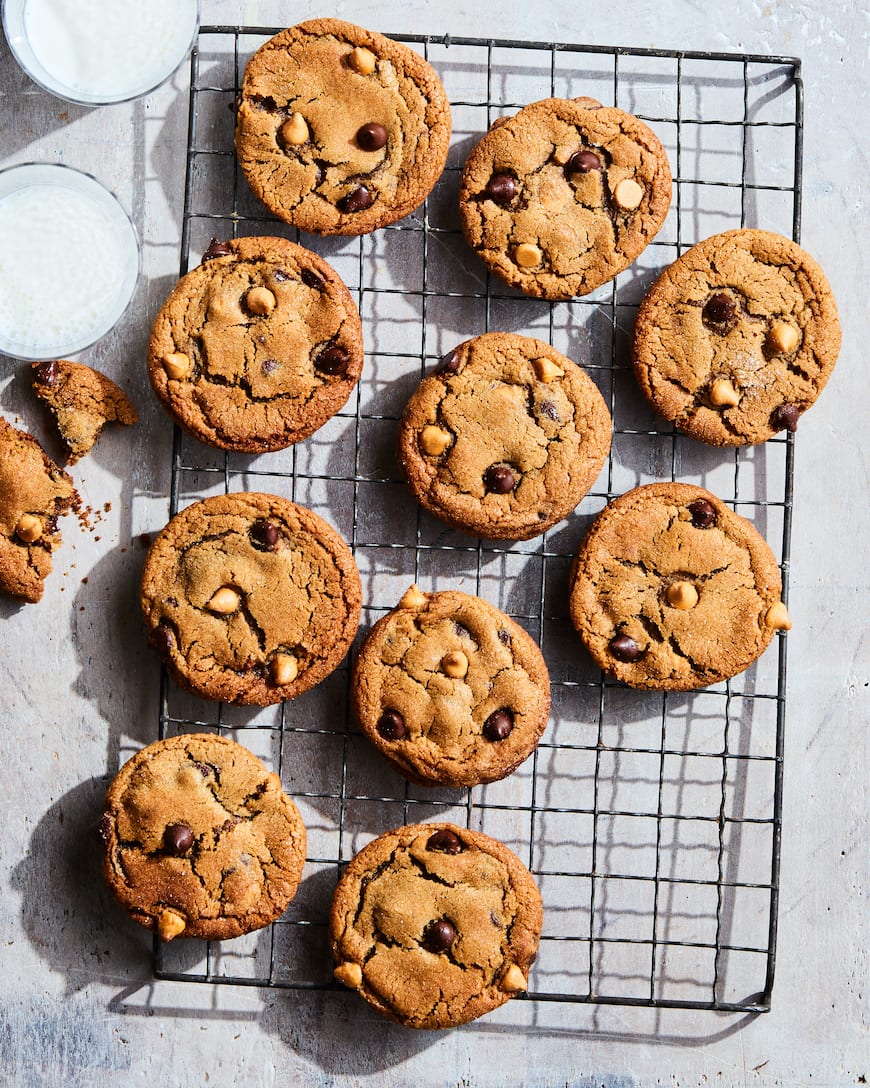 Butterscotch and Chocolate Chip Molasses Cookies