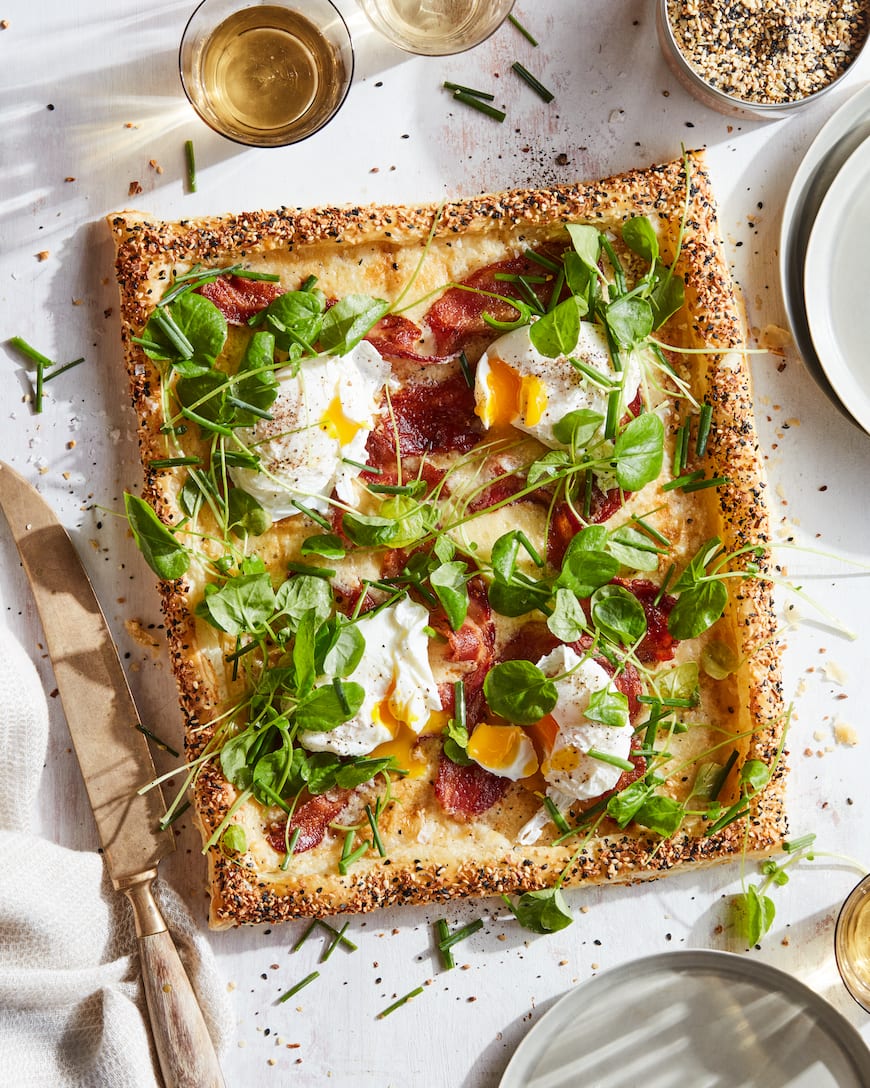 Bacon and Egg Puff Pastry Tart from www.whatsgabycooking.com (@whatsgabycookin)