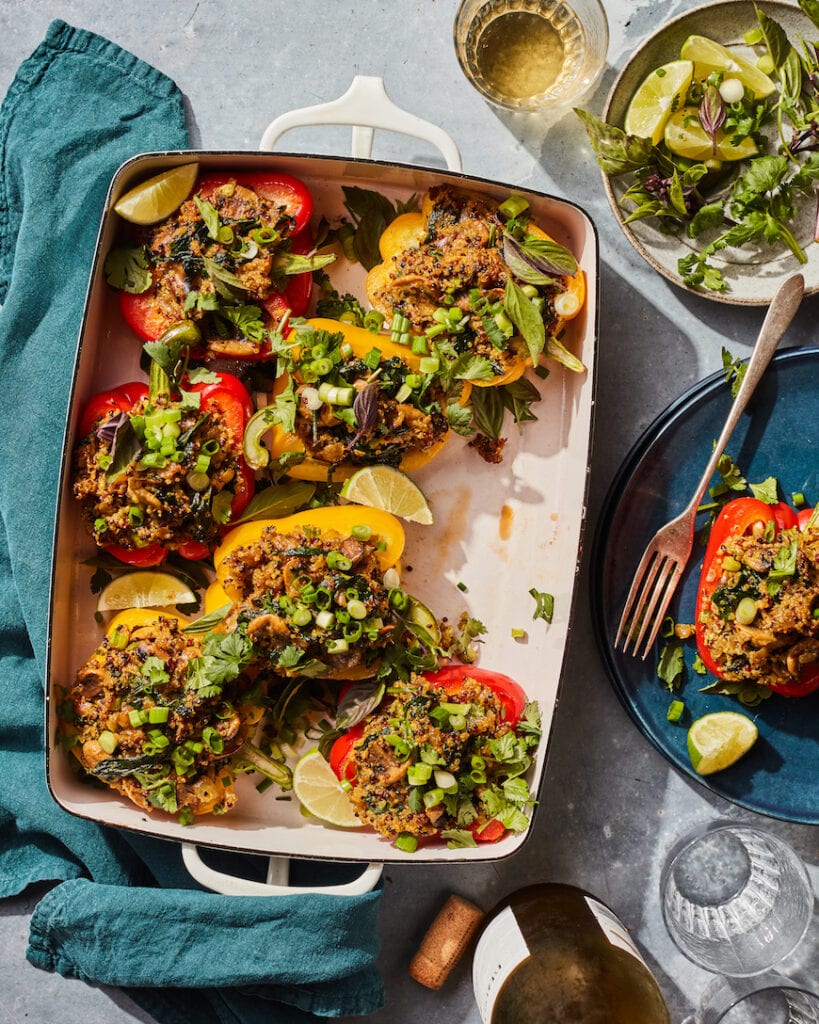 Coconut Curry Stuffed Peppers from www.whatsgabycooking.com (@whatsgabycookin)