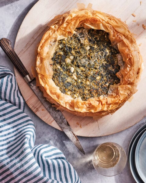 Spanakopita Pie - What's Gaby Cooking