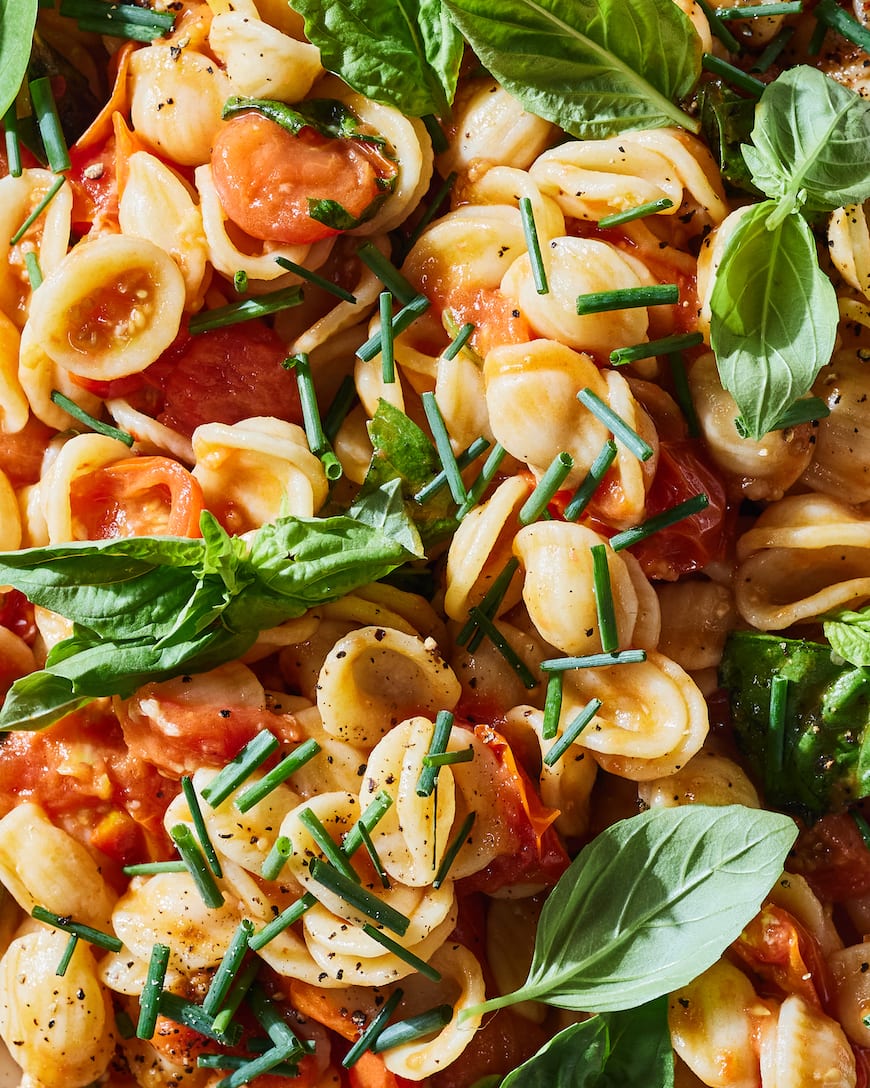 Tomato Confit Pasta Salad What's Gaby Cooking