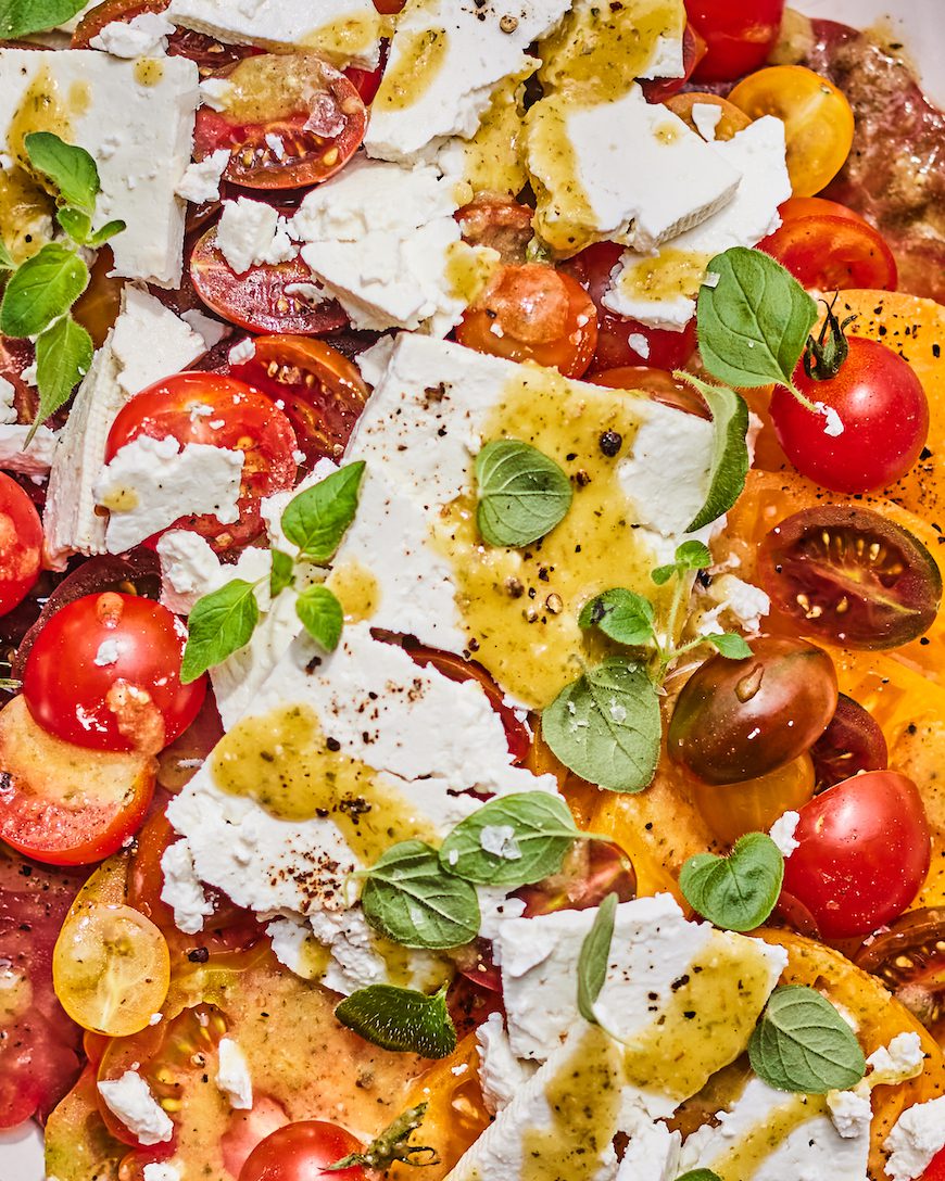 Heirloom Tomato And Feta Salad - What's Gaby Cooking