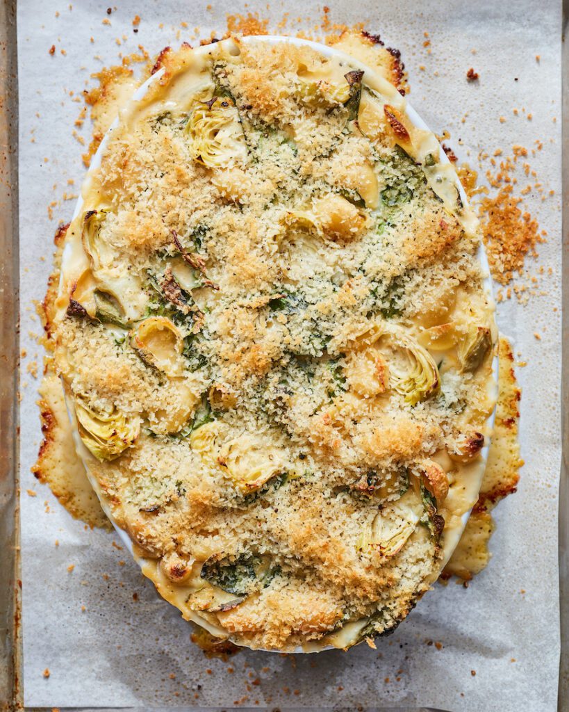 Spinach Artichoke Mac and Cheese from www.whatsgabycooking.com (@whatsgabycookin)